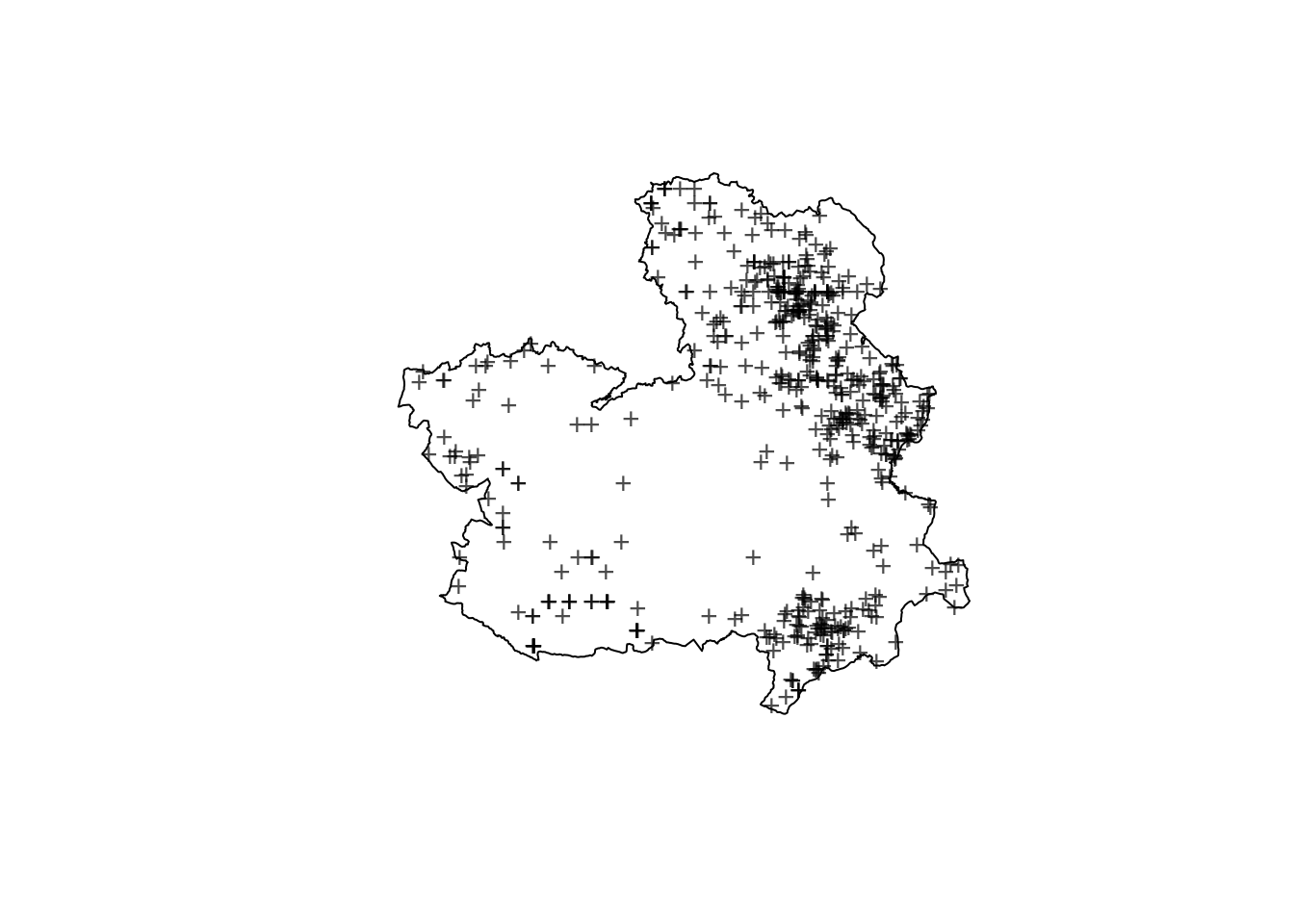 Location of forest fires due to a lightning in Castilla-La Mancha in the period.