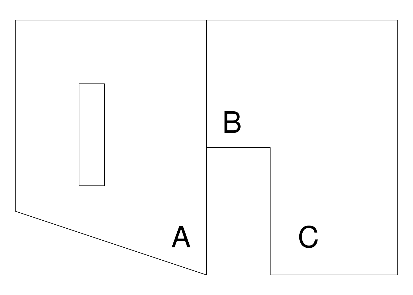 Region with a hole and non-convex domain.