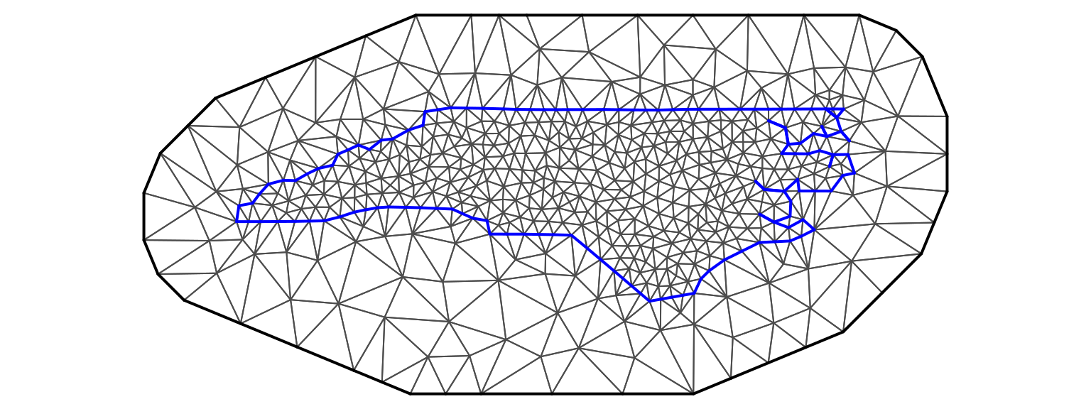 Mesh constructed using the North Carolina map.